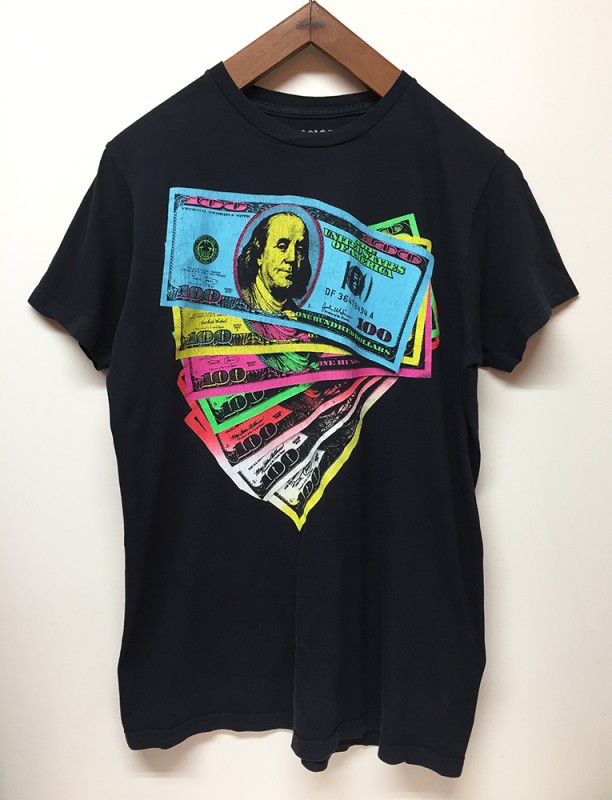 USED WEAR "ONE HUNDRED DOLLARS" S/S TEE