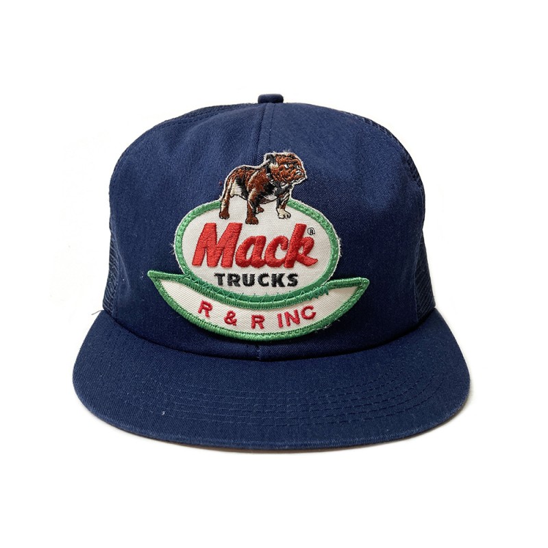 USED&VINTAGE "MACK TRUCKS NAVY MESH HAT"