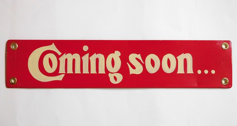 SHOWTY "COMING SOON SIGN" HAND PAINT PLATE