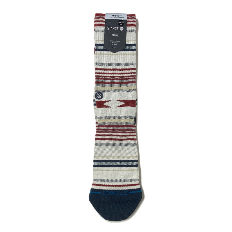 STANCE SOCKS "VISTA CRUZ CREW-VINTAGE WHITE"