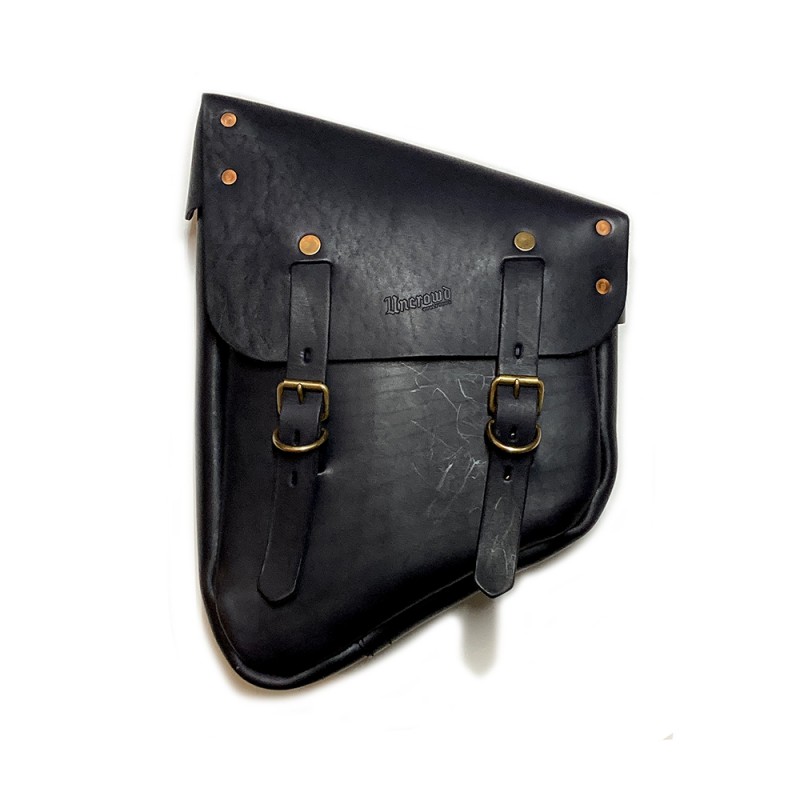 UNCROWD "COW LEATHER NARROW RIGID SIDE BAG"