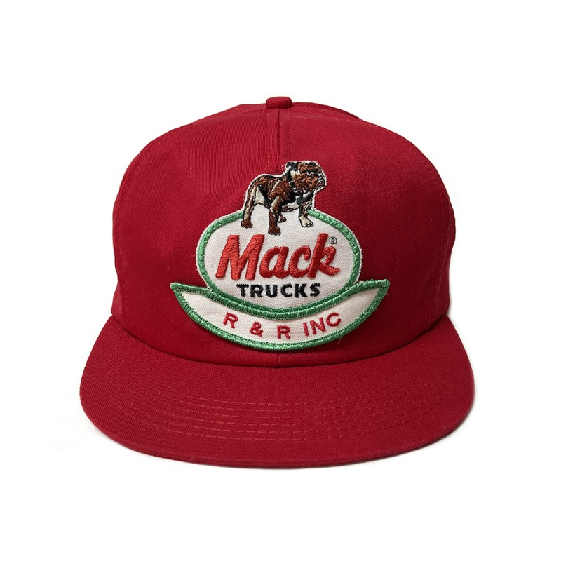 USED&VINTAGE "MACK TRUCKS RED SNAPBACK HAT"